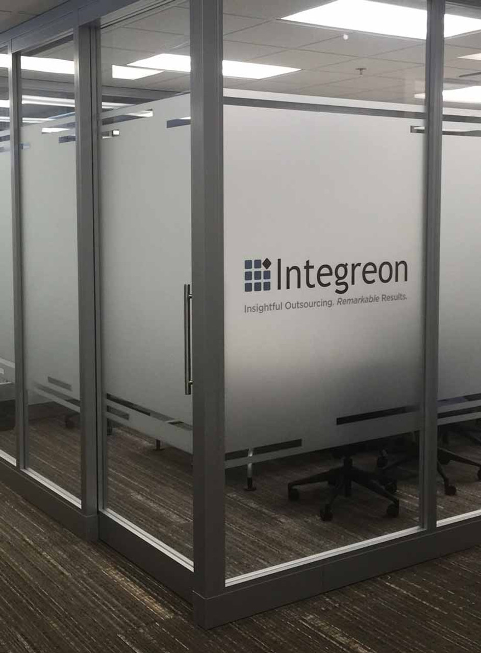 frosted vinyl interior signage print 85606